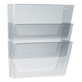 Office Jansan | Storex 70245U06C 13 in. x 4 in. x 14 in. Wall File - Letter Size, Clear (3/Pack) image number 0