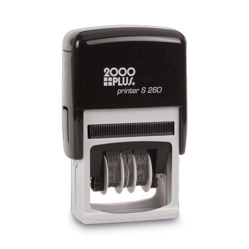 Bulk Savings Pricing 2 | COSCO 2000PLUS 065005 1.75 in. x 0.94 in. 4 Messages Economy Message Dater - Red/Blue image number 0