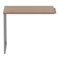 Office Jansan | Alera ALELSRT24GR Open Office Series 23-3/8 in. x 28-1/2 in. Fully Adjustable O-Leg Return Base - Silver image number 3