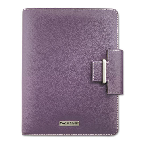 AT-A-GLANCE Day Runner 4010214 Terramo Refillable Planner, 8 1/2 X 5 1/2, Eggplant image number 0