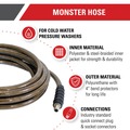 Presidents' Day Sale! Save $35 off $199 | Simpson 41113 Steel-Braided 3/8 in. x 25 ft. x 4,500 PSI Cold Water Replacement/Extension Hose image number 3