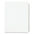 Office Jansan | Avery 01334 11 in. x 8.5 in. 25-Tab 101 to 125 Avery Style Preprinted Legal Exhibit Side Tab Index Dividers - White (1-Set) image number 0