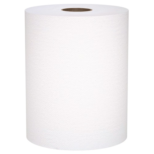 Cleaning & Janitorial Supplies | Scott 56158 8 in. x 800 ft. 1-Ply Universal 100 Percent Recycled Fiber Hard Roll Paper Towels - White (6/Carton) image number 0