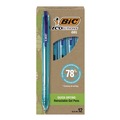 Pens | BIC RGLE11-BLU Medium 1 mm Ecolutions Retractable Gel Pen - Blue Ink, Blue Barrel (12/Pack) image number 0