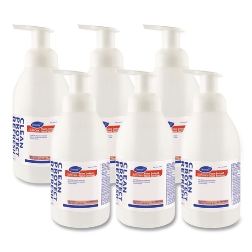 Hand Sanitizers | Diversey Care 100930835 Soft Care 532 mL Pump Bottle Instant Foam Hand Sanitizer - Alcohol Scent (6/Carton) image number 0