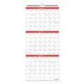 Calendars & Planners | Universal 71003 12 in. x 27 in. 14-Month (Dec 2025-Jan 2027) Three-Month Wall Calendar - White/Red Sheets image number 0