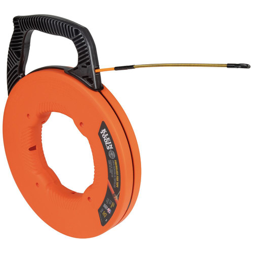 Wire & Conduit Tools | Klein Tools 56350 50 ft. Fiberglass Fish Tape with Spiral Steel Leader image number 0