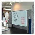 Cleaning & Janitorial Supplies | U Brands 3689U00-01 20 in. x 16 in. Cubicle Glass Dry Erase Board - White Surface image number 5
