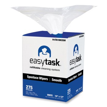 HOSPECO 10 in. x 12 in. 1-Ply Easy Task Center-Pull A100 Wiper - White