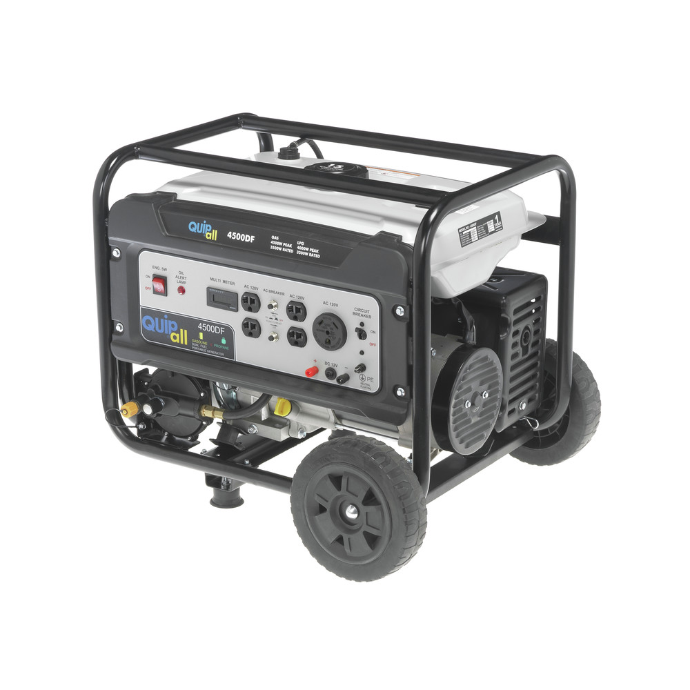 Quipall Dual Fuel Portable Generator (CARB)