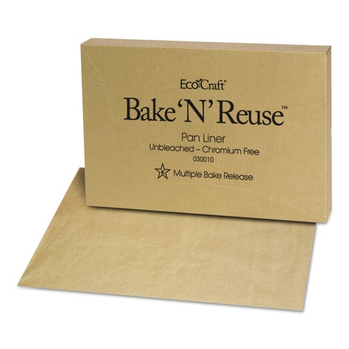 Labor Day Sale! Save $30 off $199! | Bagcraft P030010 EcoCraft 16.38 x 24.38 Bake 'N' Reuse Pan Liner (1000/Carton) image number 0