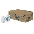 Cleaning & Janitorial Supplies | Livi VPG Select 43514 9.45 in. x 9.06 in. 1-Ply Multifold Towel - White (16/Carton) image number 2