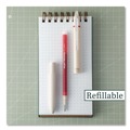 Pens | Pilot PIL21074 Frixion Waai Erasable Gel Pen, Retractable, Extra Fine 0.5 mm, Cherry Ink, Beige/Cherry Barrel, Dozen image number 5