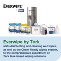 Office Jansan | Tork 192816 8 in. x 6 in. 1-Ply Light-Duty Surface Cleaning Wet Wipe - Unscented, White (2 Rolls/Carton) image number 1