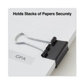 Office Jansan | Universal UNV10200 Binder Clips - Small, Black/Silver (1 Dozen) image number 3