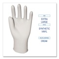 Disposable Gloves | Boardwalk BWK315XLCT 4 mil 9.5 in. Long Powder-Free Synthetic Vinyl Gloves - Extra Large, Cream (100/Box, 10 Boxes/Carton) image number 5