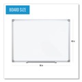  | MasterVision MA2100790 96 in. x 48 in. Earth Silver Easy Clean Dry Erase Boards - White Surface, Silver Aluminum Frame image number 4