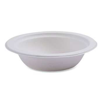 PRODUCTS | Eco-Products EP-BL12PK 12 oz. Renewable and Compostable Sugarcane Bowls - Natural White (50/Pack)