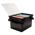 Office Jansan | Advantus TLF-2B 17 in. x 14 in. x 11 in. Letter/Legal Companion Portable File - Black image number 4