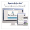 Office Jansan | Avery 08780 4 in. x 3 in. Horizontal Magnetic Style Name Badge Kit - White (24/Pack) image number 3