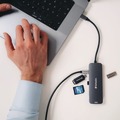 Office Electronics & Batteries | Verbatim 32151 USB-C Pro Multiport Hub8 Port - Gray image number 5