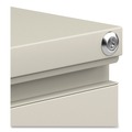  | Alera ALEPBBBFPY 14.96 in. x 19.29 in. x 27.75 in. 3-Drawer File Pedestal with Full-Length Pull - Putty image number 3