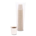 Cups and Lids | Boardwalk BWKWHT4HCUP 4 oz. Paper Hot Cups - White (20 Cups/Sleeve, 50 Sleeves/Carton) image number 1