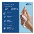 Cleaning & Janitorial Supplies | Kleenex 01701 9 in. x 10.5 in. 1-Ply POP-UP Box Cloth Hand Towels - Unscented, White (2160/Carton) image number 3