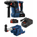 Rotary Hammers | Bosch GBH18V-26K24GDE 18V EC Brushless 1 in. SDS-plus Bulldog Rotary Hammer Kit with (2) CORE18V 6.3 Ah Batteries and Dust-Collection Attachment image number 0