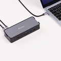 Office Jansan | Verbatim 32171 15-in-1 Audio/DisplayPort/HDMI/Micro SD/RJ45/SD/USB-A/USB-C Pro Docking Station - Gray image number 3