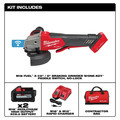 Angle Grinders | Milwaukee 2882-22 M18 FUEL Brushless Lithium-Ion 4-1/2 in. / 5 in. Cordless Braking Grinder with No-Lock Paddle Switch with ONE-KEY Kit (6 Ah) image number 1