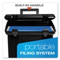 Office Jansan | Pendaflex 41742 13.88 in. x 14 in. x 11.13 in. Portable Letter File Boxes - Black image number 1