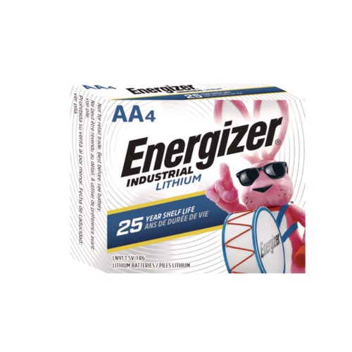 Office Electronics & Batteries | Energizer LN91PK 1.5 Volts Industrial Lithium AA Battery (4/Pack) image number 0
