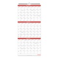 Calendars & Planners | Universal 71003 12 in. x 27 in. 14-Month (Dec 2025-Jan 2027) Three-Month Wall Calendar - White/Red Sheets image number 0