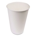 Cutlery | SOLO 316W-2050 16 oz. Single-Sided Poly Paper Hot Cups - White (50 Sleeve, 20 Sleeves/Carton) image number 3