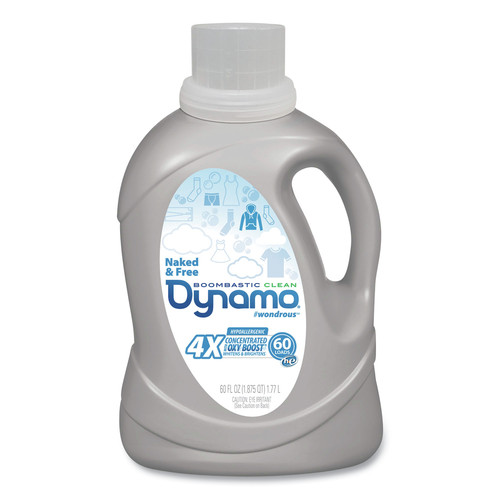 Laundry Detergent | Dynamo DYNMO23 Naked and Free 60 oz., 60 Loads, 4X Laundry Detergent Liquid (6/Carton) image number 0