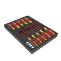 Screwdrivers | Wiha Tools 32080 (10-Piece) Insulated SoftFinish Cushion Grip Screwdriver Tray Set image number 2