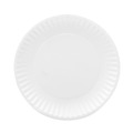 AJM Packaging Corporation AJM CP9GOAWH Coated Paper Plates, 9-in Dia, White, 100/pack, 12 Packs/carton image number 0