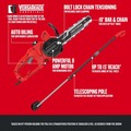 Chainsaws | Factory Reconditioned Craftsman CMECSP610R 8 Amp 10 in. Corded Pole Chainsaw With Extension Pole image number 7