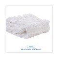 Office Jansan | Boardwalk BWK2016R #16 Cut-End Standard Head Rayon Fiber Mop Head - White (12/Carton) image number 7