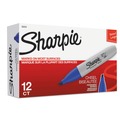 Permanent Markers | Sharpie 38203 Medium Chisel Tip Permanent Marker - Blue (1-Dozen) image number 1