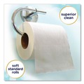 Cleaning & Janitorial Supplies | Cottonelle 12456 Clean Care 1-Ply Septic Safe Bathroom Tissue - White (12/Pack) image number 3