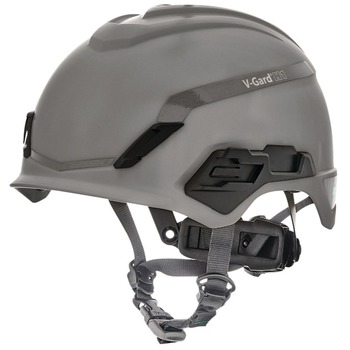 MSA 10204347 V-Gard H1 Fas-Trac III Pivot Novent ANSI EN397 Safety Helmet -  Gray
