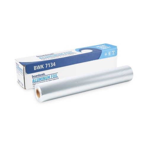  | Boardwalk BWK7134 18 in. x 500 ft. Heavy-Duty Aluminum Foil Roll (1/Carton) image number 0