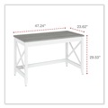 Office Desks & Workstations | Alera ALEWSF4824GY 47.24 in. x 23.62 in. x 29.53 in. Farmhouse Writing Desk - Gray image number 1