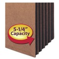 Office Jansan | Smead 73390 5.25 in. Expansion Redrope Tuff Pocket Drop-Front File Pockets with Fully Lined Gussets - Letter , Redrope (10/Box) image number 2