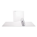 Office Jansan | Universal UNV20994 4 in. Capacity 11 in. x 8.5 in. 3-Slant-Ring View Binder - White image number 5