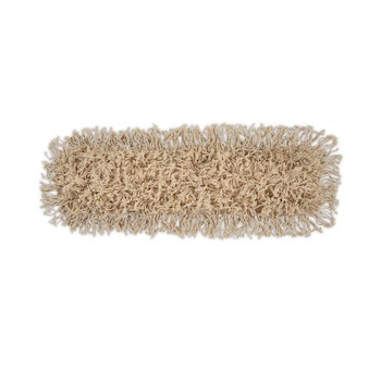 Boardwalk 24 in. x 5 in. Industrial Hygrade Cotton Dust Mop Head - White