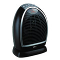 Space Heaters | Alera HEFF12B 1500W 9-1/4 in. x 7 in. x 11-3/4 in. Digital Fan-Forced Oscillating Heater - Black image number 1