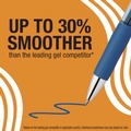 Pens | BIC RPGL11-BLU Medium 0.7 mm Gel-ocity Pro Quick Dry Retractable Gel Pen - Blue Ink, Blue/Clear Barrel (12/Pack) image number 2